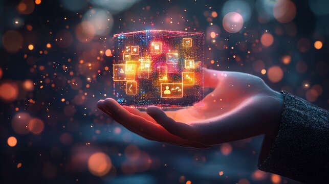 Explore innovative business strategies with holographic technology empowering visionary decision-making