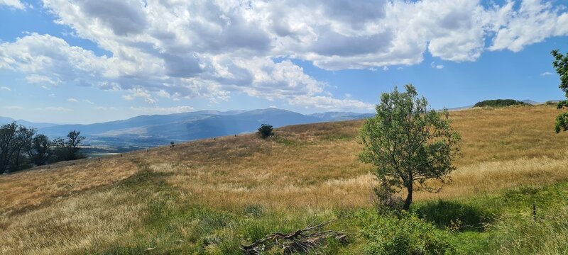 Paysage de la Cerdagne fran&ccedil;aise l'&eacute;t&eacute;
