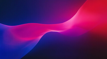 Abstract Neon Blue Pink Wave Background Digital Art Design