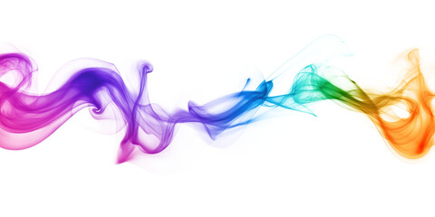 Fototapeta premium Vibrant colors transition from dark brown to shades. Purple, pink, blue hues create depth. Slightly elevated angle enhances visual impact. Isolated colors, text objects, consistent gradient.