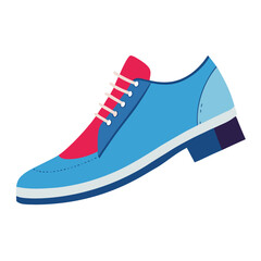 jeans shoes vector art illustration isolated white background