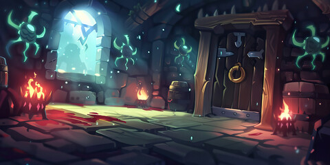 Eldritch Sanctum of Cosmic Horrors: An arcane chamber, adorned with occult symbols and arcane devices, where the line between sanity and insanity blurs as ancient entities from beyond time and space a