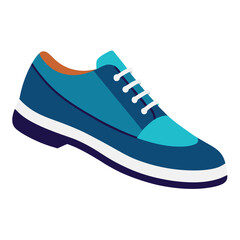 jeans shoes vector art illustration isolated white background