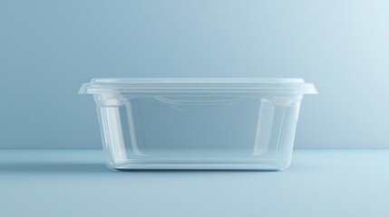 glass container for food on light background