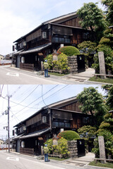 電線のない風景　伏見寺田屋　京都市伏見区