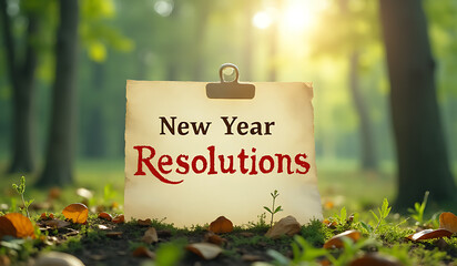new year resolutions often look good paper may struggle real life situations despite visually appealing nature backgrounds