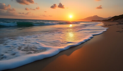 waves wash ashore sunset leaving footprints bygone era slowly fading memory time forever