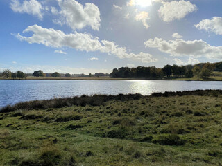 clouds over the lake