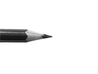 Black pencil with gray eraser on transparent background. Isolated design element. Single pencil with eraser, objects. Simple, monochrome, hand-made, artistic, creative, abstract, drawing, sketching,
