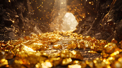 risky gold investment, a high-risk junior gold mining firms value soared -fold in years, now teetering on bankruptcy, mixing shiny optimism and solemnity with symbols of gold and wealth, absent