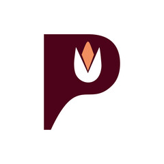 Initial Letter P Logo Design. P Logo Design. Letter P symbol.
Letter P. Initial Letter.