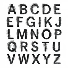 hand drawn alphabet