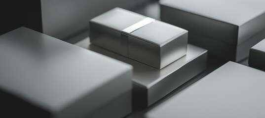 Minimalist Corporate Gift Design on Sleek Background for Branding and Marketing Materials