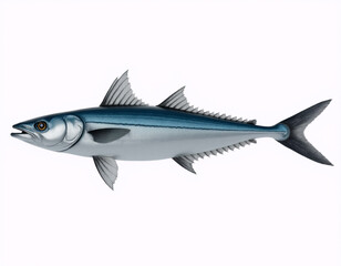 fish on white background. Generative ai.