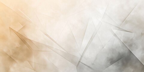 Fototapeta premium Abstract beige background with geometric shapes and smoky texture