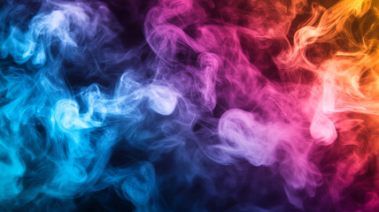 Obraz premium Colorful smoke clouds with rich transitions