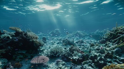 Vibrant Coral Reef Underwater Scene