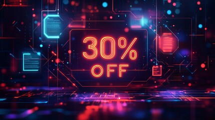 30% off digital background