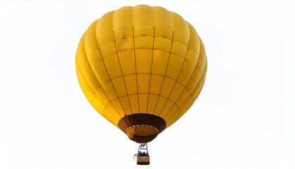 Fototapeta premium floated yellow Hot-air balloon isolate on White background PNG