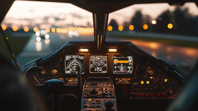 Explore the intricacies of an aircraft cockpit from an external perspective capturing the blend of technology and design in aviation