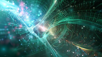 Abstract Quantum Gas and Fermions Visualization