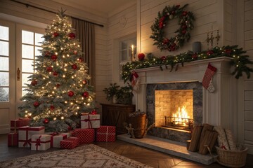 Interior Christmas Décor Trends for a Warm, Red-Themed Season