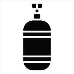air tank vector icon line sign