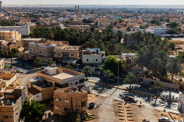 Fototapeta premium Aerial view of Sakaka, Saudi Arabia