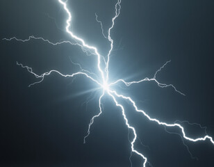 lightning concept. Generative ai.