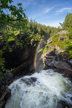 Hällingsåfallet Wasserfall, Schweden