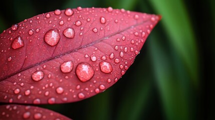Capturing the Essence of Nature with Water on a Leaf