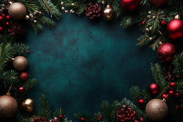 Christmas banner with text for space. Meryy Christmas. XMAS