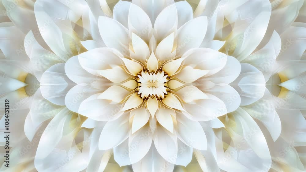 Poster a mesmerizing journey through abstract floral patterns in soft white and pastel hues