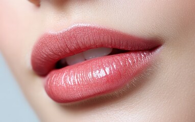 lips on a white background 