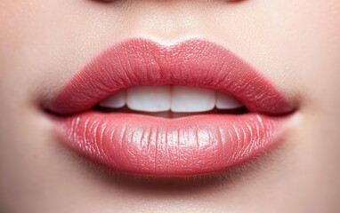 Fototapeta premium lips on a white background 