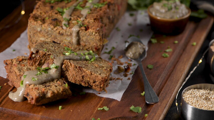 Christmas lentils loaf
