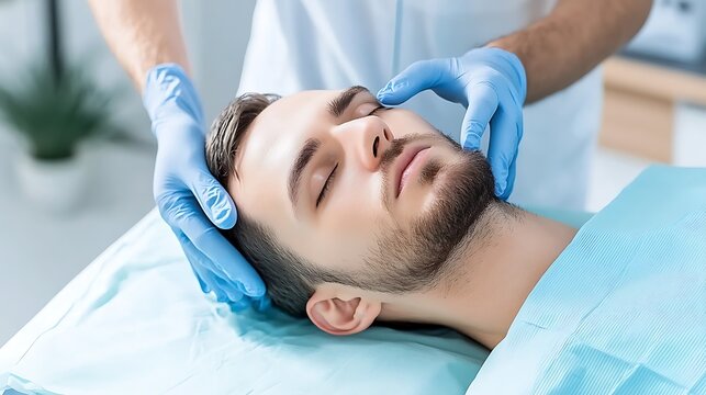Dramatic image of a patient draped in blue surgical cloth, lying on the operating table while a skilled medical team readies themselves to perform a life saving surgery