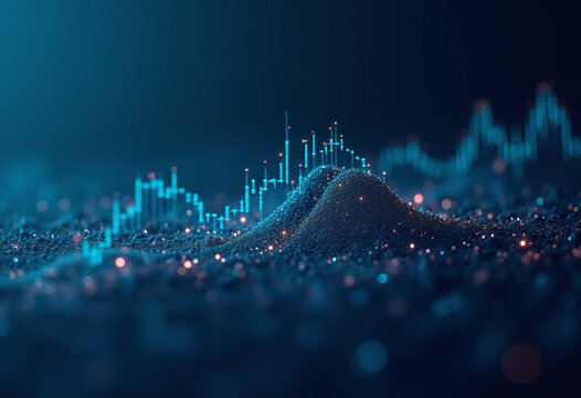 smart business concept uses ai powered predictive analytics display data graphs algorithmic patterns precision design