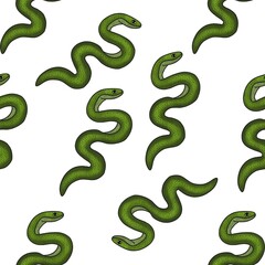 Snakes Seamless Pattern Design