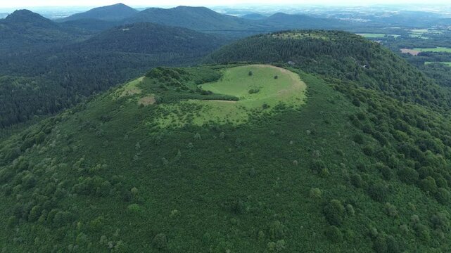 drone video Goules volcano france europe