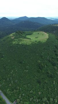 drone video Goules volcano france europe