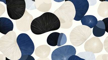   A detailed photo of blue, white, and black foliage against a white backdrop, featuring a radiant burst of stars at its focal point