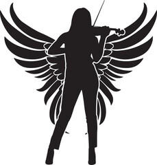 Violin Player (Female Violinist) in Wings 
