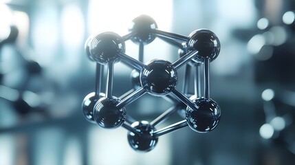 A Shiny Metallic Molecular Structure with Six Atoms Connected by Metallic Bonds