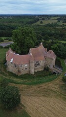 drone photo Condemine castle France europe