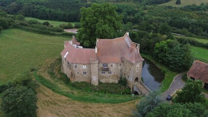 drone photo Condemine castle France europe