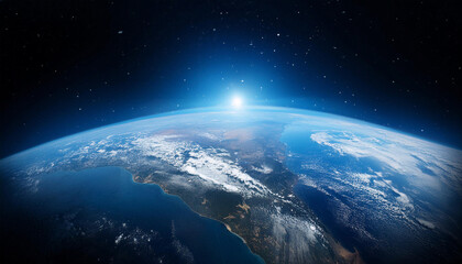 Fototapeta premium Close-Up of Earth from Space