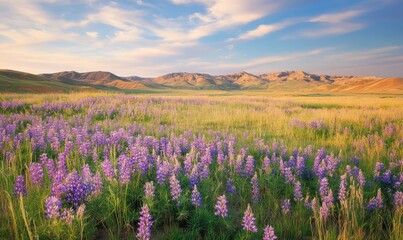 Blooming Lupine Plant at Wind Wolves Preserve Bakersfield