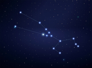 Taurus constellation in night sky © ad_hominem