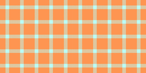 Celtic check vector background, curtain texture textile tartan. Layer seamless fabric pattern plaid in orange and light colors.